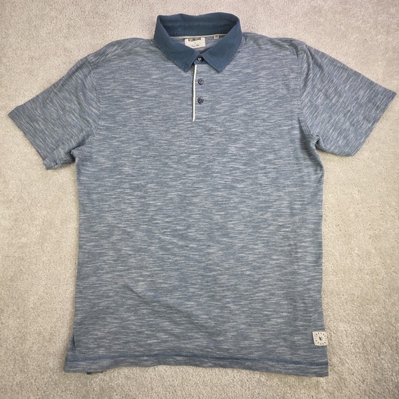 Linksoul Other - Linksoul Cotton Polo Men's Large Heather Blue Golf Soft Stretch Lightweigt